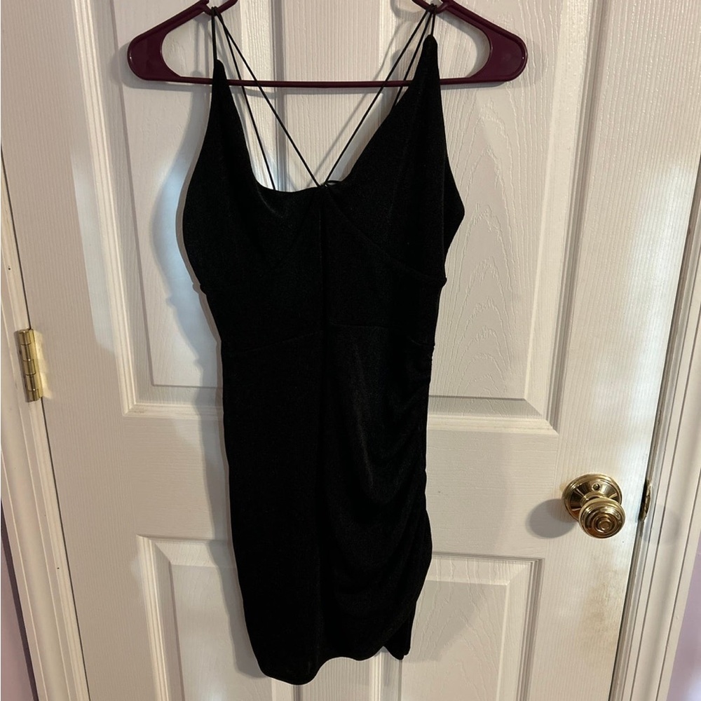 Black Velvet Bodycon Dress